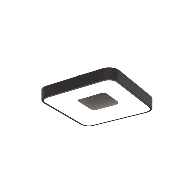 Mantra - Coin Lampada da Soffitto Quadrata - Nero