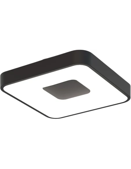 Mantra - Coin Lampada da Soffitto Quadrata - Nero