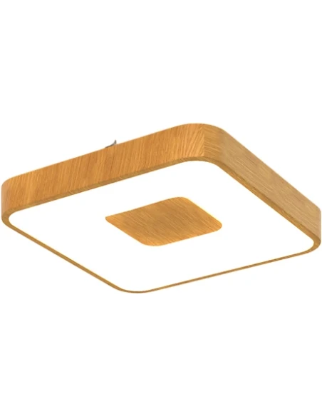 Mantra - Coin Square Ceiling Lamp - Wood