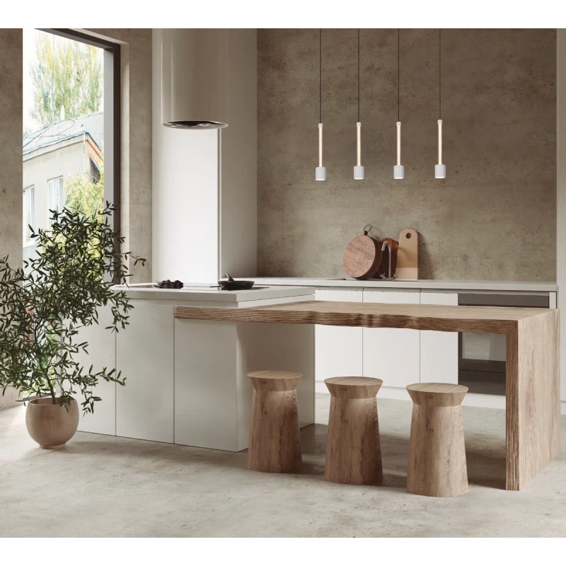 Mantra - Fugaz Lampada a Sospensione Lineare - Bianco