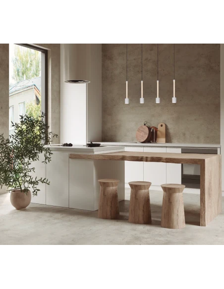 Mantra - Fugaz Lampada a Sospensione Lineare - Bianco