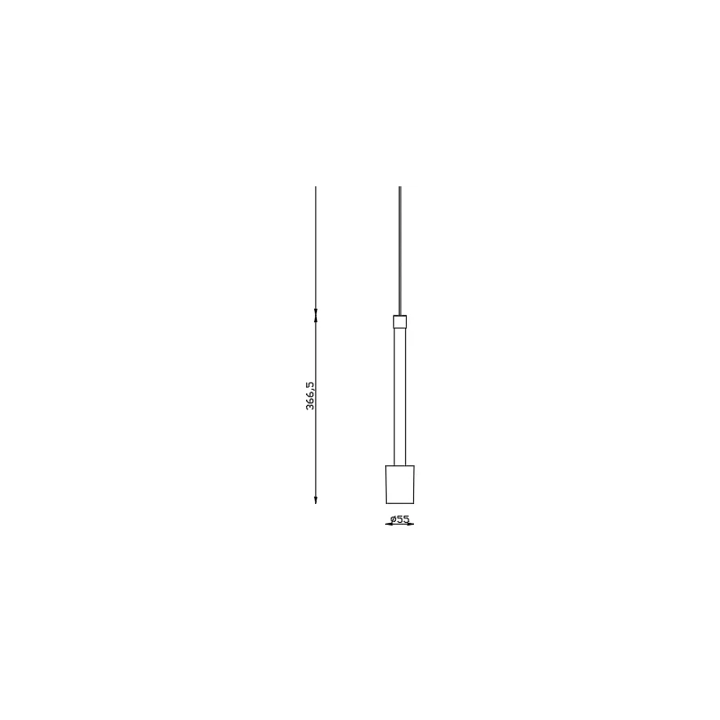 Mantra - Fugaz Linear Pendant Lamp - White