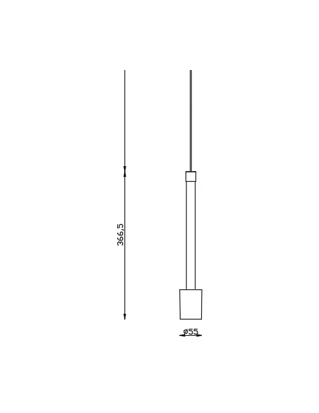 Mantra - Fugaz Linear Pendant Lamp - White