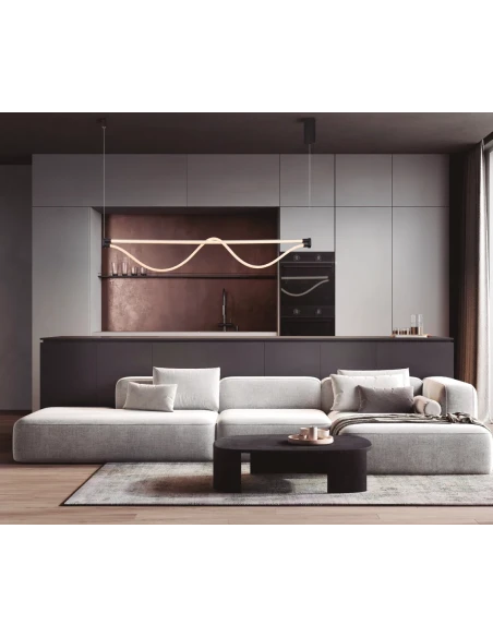 Mantra - Fugaz Horizontal Pendant Lamp - Arena Black