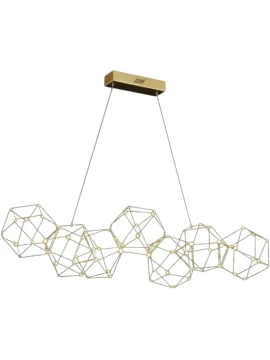 Illuminati - Lucciola Lampada a Sospensione Lineare - Oro