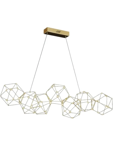 Illuminati - Lucciola Lampada a Sospensione Lineare - Oro