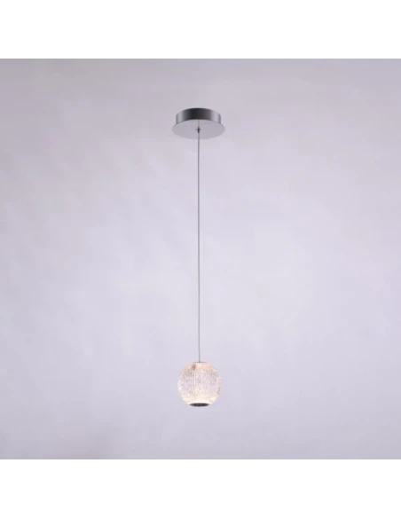 Illuminati - Diamante Lampada a Sospensione Singola - Cromo