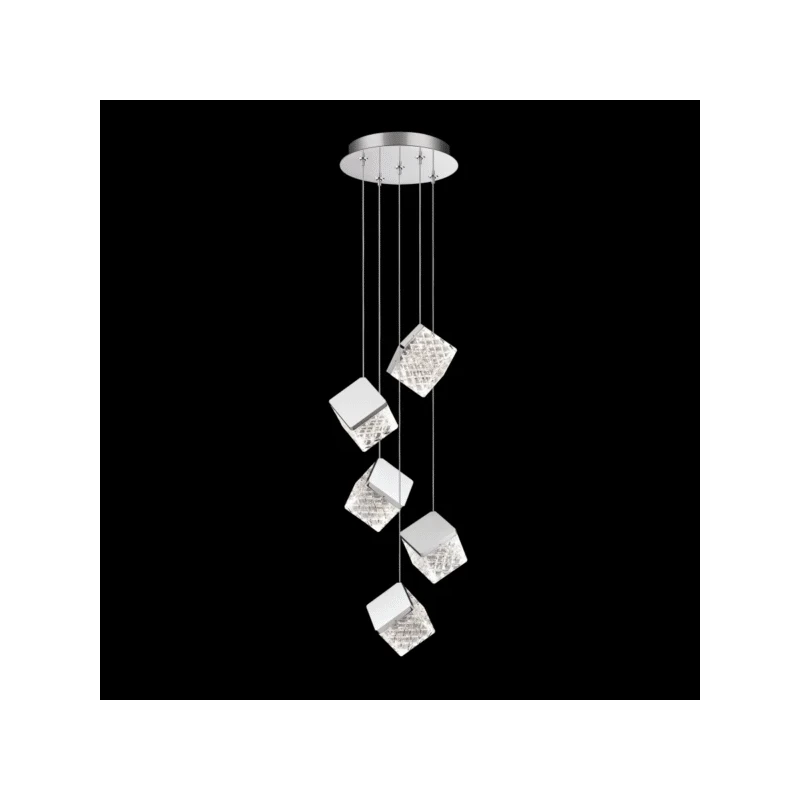 Illuminati - Magia 5-Light Pendant Lamp - Polished Chrome