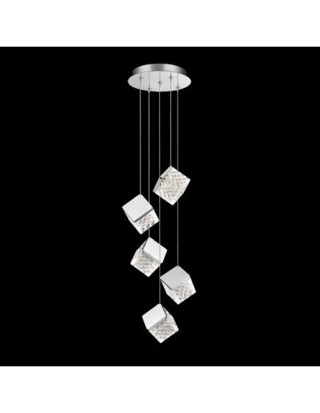 Illuminati - Magia 5-Light Pendant Lamp - Polished Chrome