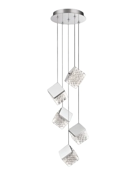 Illuminati - Magia 5-Light Pendant Lamp - Polished Chrome