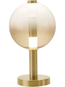 Illuminati - Aurora Lampada da Tavolo - Oro Satinato / Ambra
