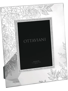 Ottaviani - Portafoto Cristallo Rose - Foglia Argento