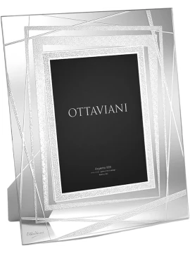 Ottaviani - Portafoto Cristallo Il Ricordo - Foglia Argento