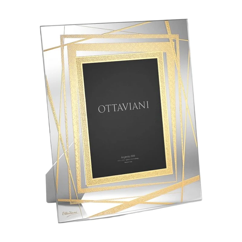 Ottaviani - Portafoto Cristallo Il Ricordo - Foglia Oro
