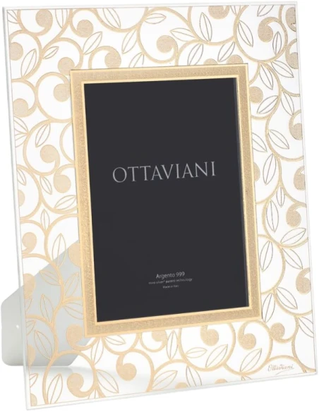 Ottaviani - Crystal Curls Photo Frame - Gold Leaf