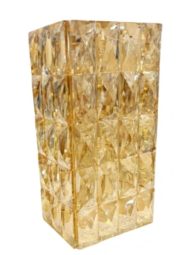 Ottaviani - Vaso in Cristallo Ambra - H 25 cm