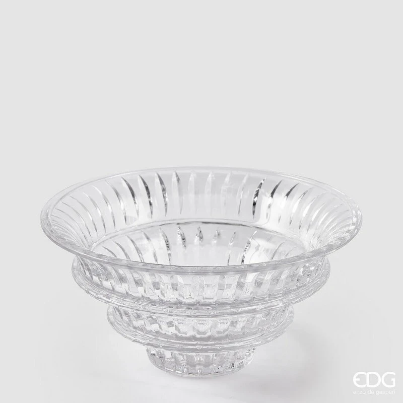 EDG - Layered Bowl Vase - Transparent