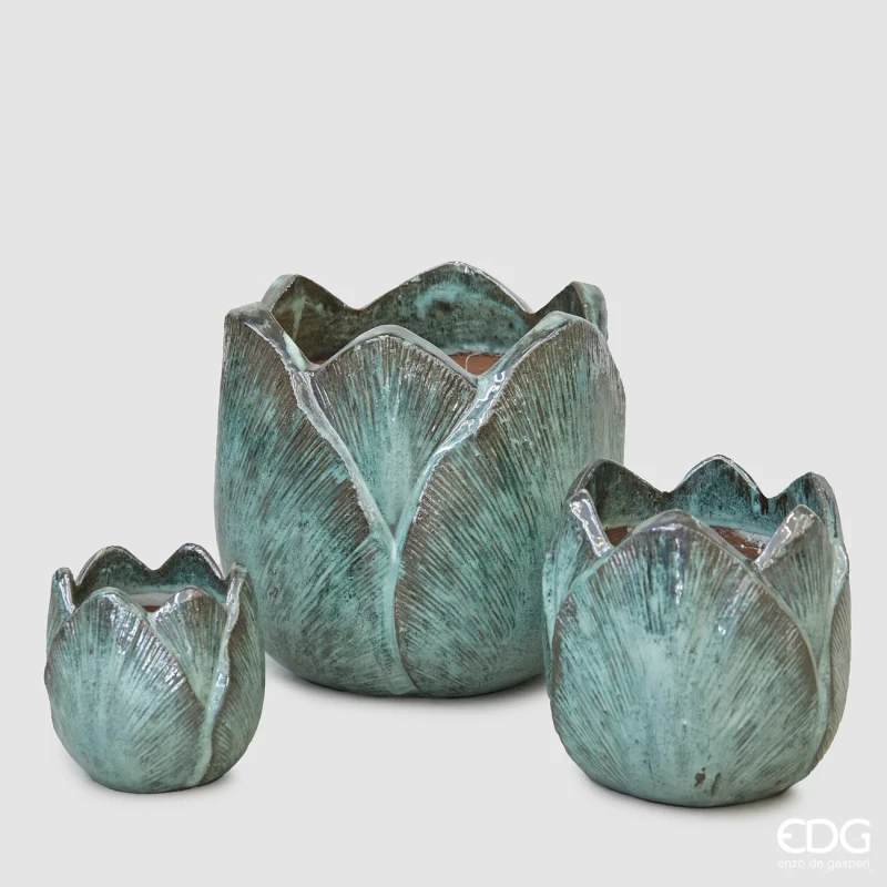EDG - Saigon Domed Vase - Turquoise