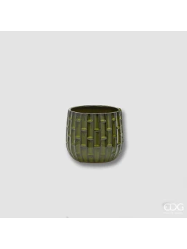 EDG - Similbamboo Cachepot Vase - Olive
