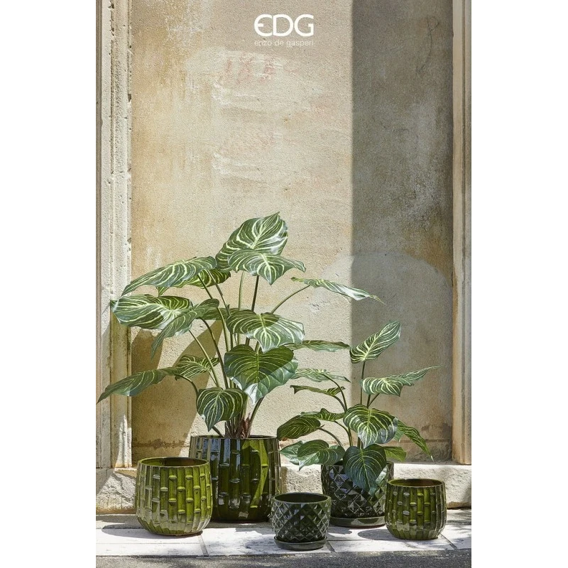 EDG - Similbamboo Cachepot Vase - Olive