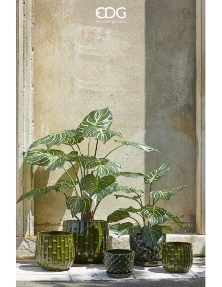 EDG - Similbamboo Cachepot Vase - Olive
