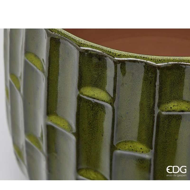 EDG - Similbamboo Cachepot Vase - Olive