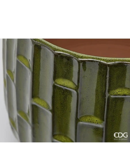EDG - Similbamboo Cachepot Vase - Olive