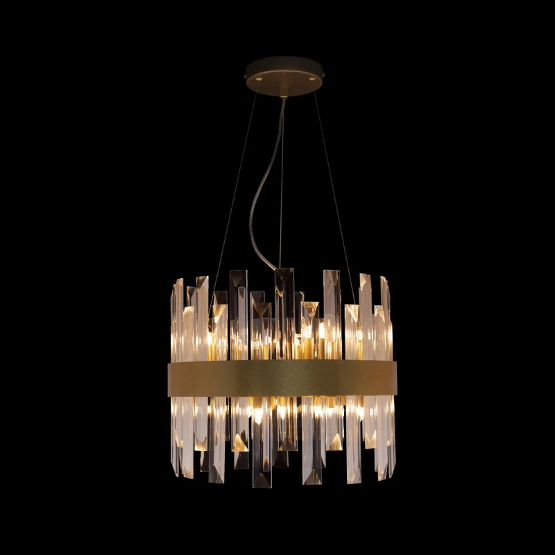 Illuminati - Zenna Round Pendant Lamp - Satin Gold