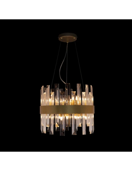 Illuminati - Zenna Round Pendant Lamp - Satin Gold