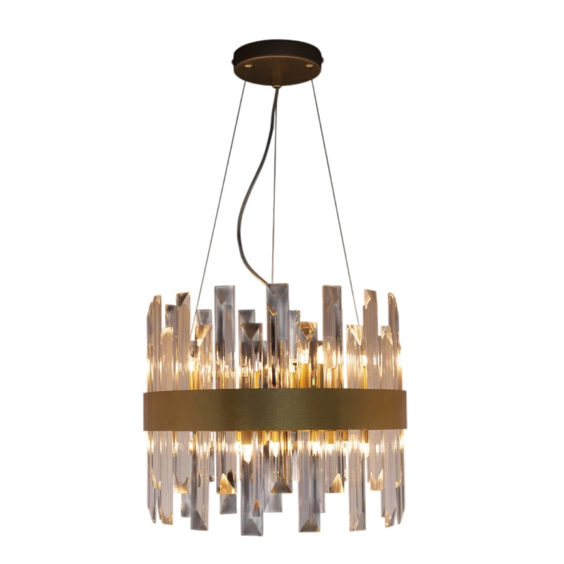 Illuminati - Zenna Round Pendant Lamp - Satin Gold