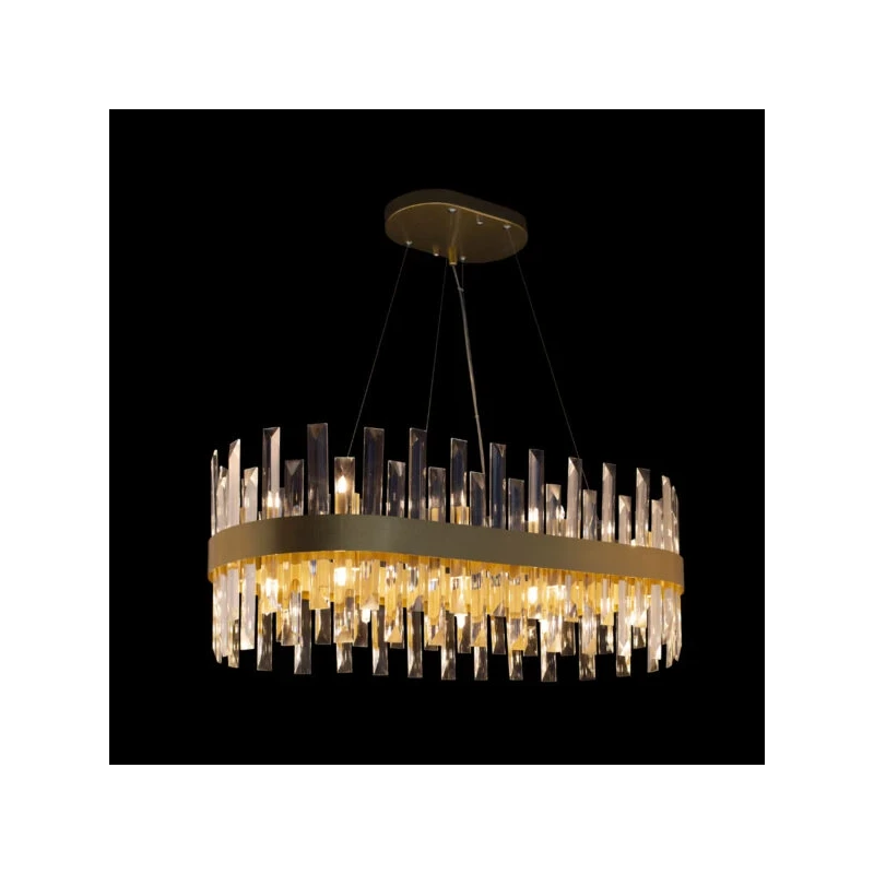 Illuminati - Zenna Round Pendant Lamp - Satin Gold
