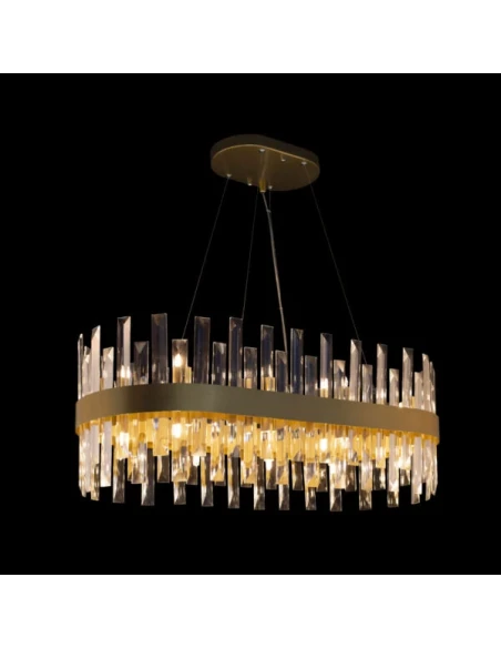 Illuminati - Zenna Round Pendant Lamp - Satin Gold