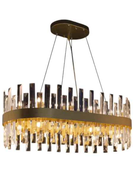 Illuminati - Zenna Round Pendant Lamp - Satin Gold