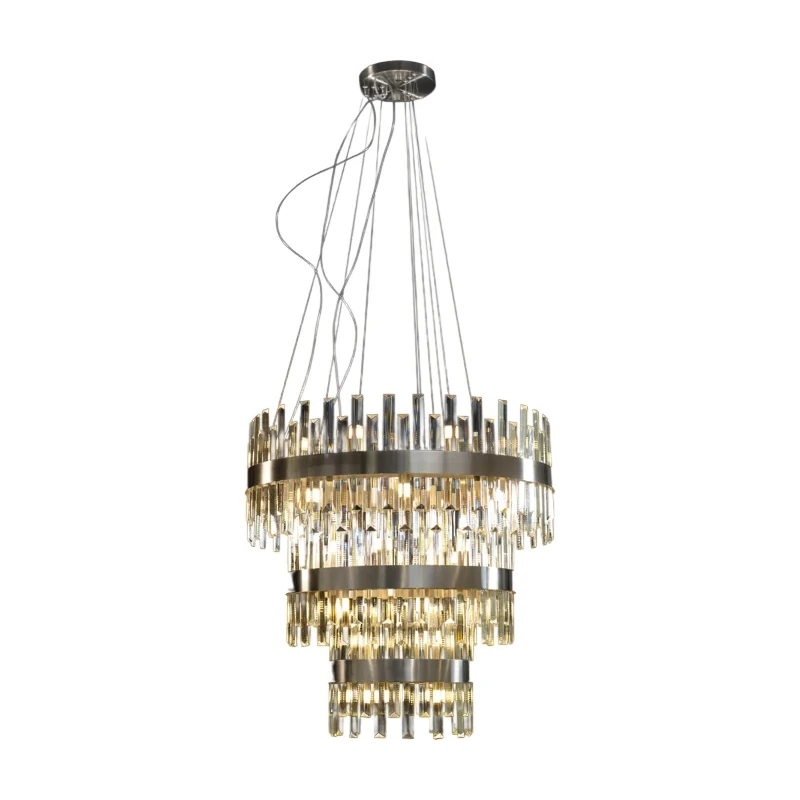 Illuminati - Zenna 42-Light Pendant Lamp - Satin Nickel