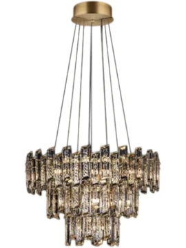 Illuminati - Arcadia 3-Tier Pendant Lamp - Glossy Gold