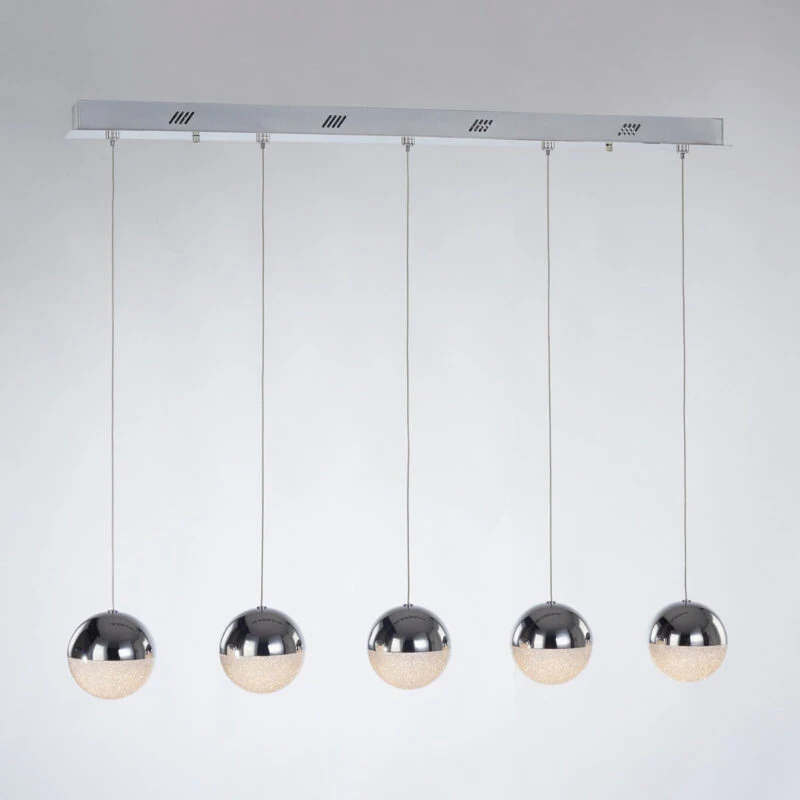 Illuminati - Atomo 5-Light Pendant Lamp - Chrome