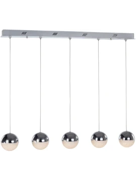 Illuminati - Atomo 5-Light Pendant Lamp - Chrome