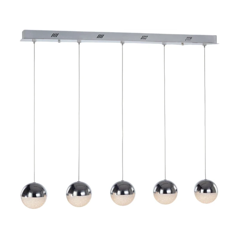 Illuminati - Atomo 5-Light Pendant Lamp - Chrome