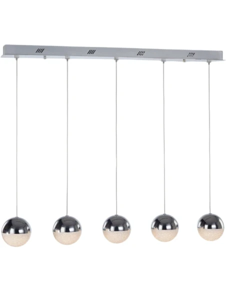 Illuminati - Atomo 5-Light Pendant Lamp - Chrome