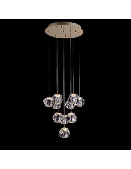 Illuminati - Ciottolo 10-Light Pendant Lamp - Satin Gold