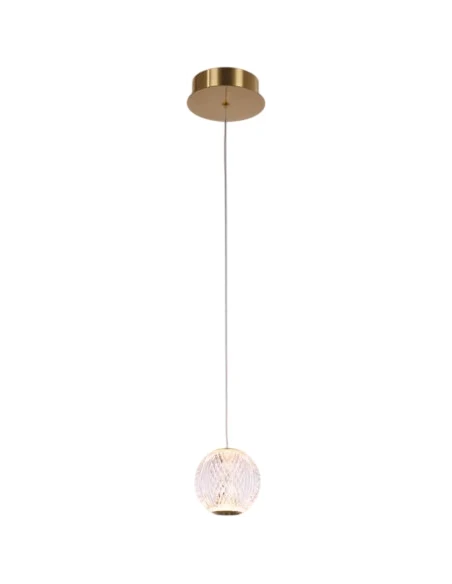 Illuminati - Diamante Lampada a Sospensione Singola - Oro