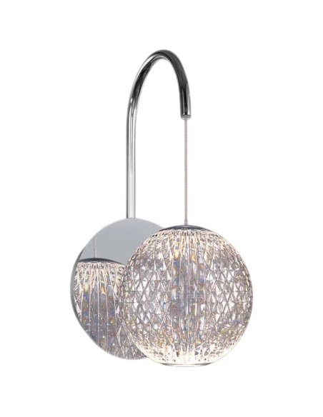 Illuminati - Diamante Lampada da Parete - Cromo