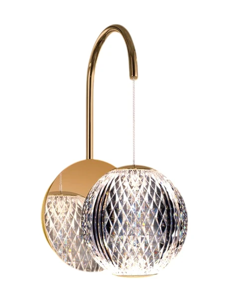 Illuminati - Diamante Lampada da Parete - Oro