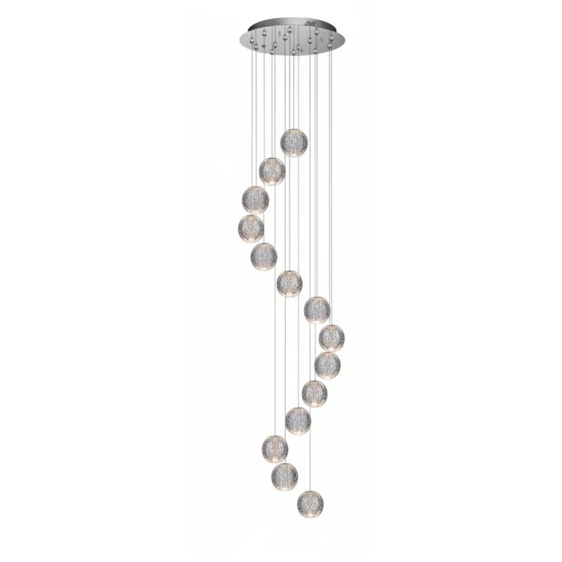 Illuminati - Diamante Pendant Lamp 14 Lights - Chrome