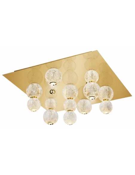 Illuminati - Diamante Square Ceiling Lamp - Gold