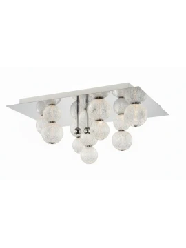 Illuminati - Diamante Lampada da Soffitto Quadrata - Cromo