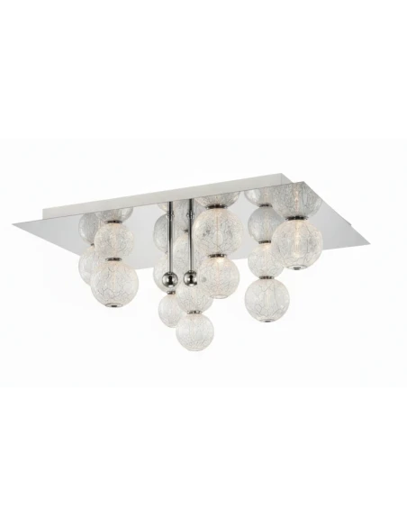 Illuminati - Diamante Square Ceiling Lamp - Chrome