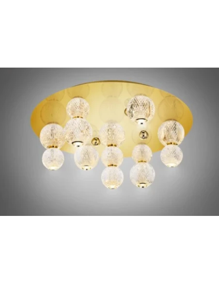 Illuminati - Diamante Lampada da Soffitto Rotonda - Oro