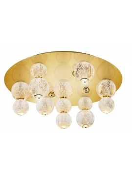Illuminati - Diamante Round Ceiling Lamp - Gold