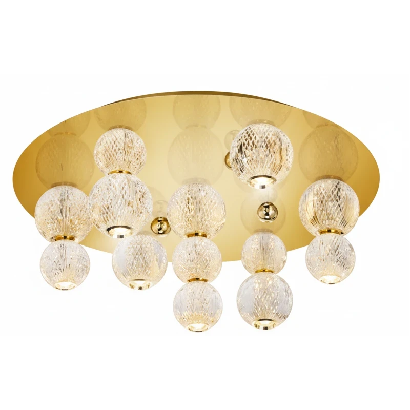 Illuminati - Diamante Lampada da Soffitto Rotonda - Oro